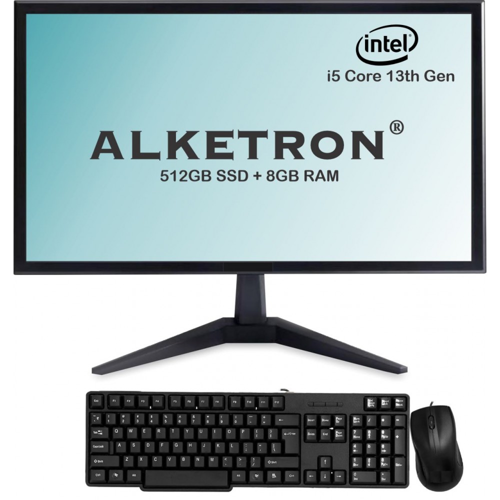 ALKETRON Office Mate - i5 13th Gen All In One PC(Basic Edition)