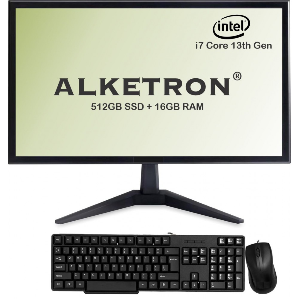 ALKETRON Office Mate - i7 13th Gen All In One PC(Basic Edition)