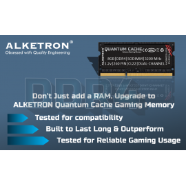 ALKETRON 8GB DDR4 3200MHz - With Heatsink - Gaming Desktop Memory