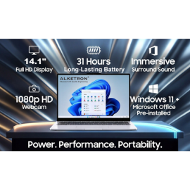 ALKETRON - 14.1" Intel Laptop (512GB + 6GB RAM Basic Edition)